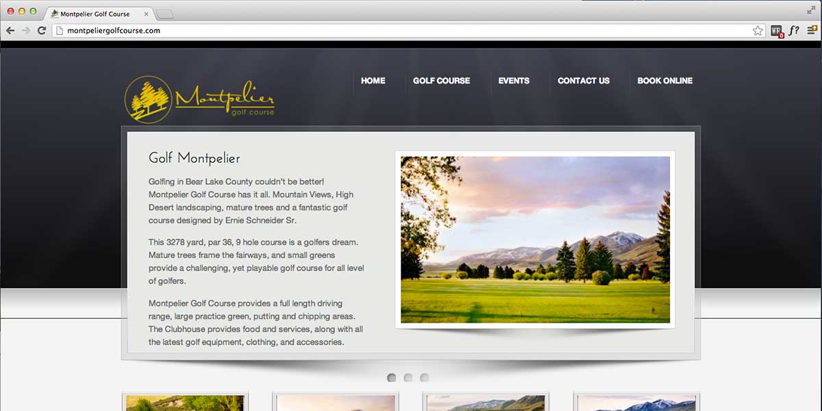 Custom Golf Websites