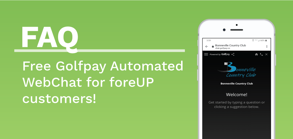 Golfpay Web Chat FAQ: Free for foreUP Users